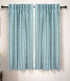 Indian Artisanal Block Print Blue Floral Linen Boho Curtains - Nargis