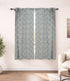 Handmade Blue Floral Rajat Linen Decorative Curtains