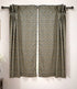 Brown Floral Boho Viscose Linen Window Curtains - Vanmala