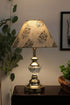 Floral block print lampshade for bedroom decor