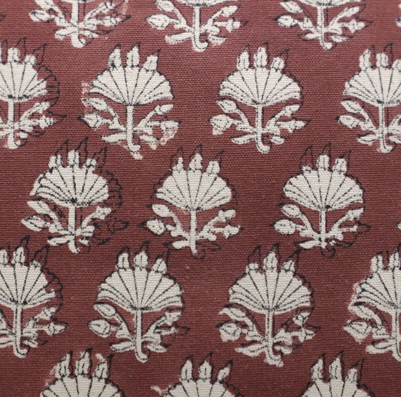 Brown Floral Printed Pillow Cover - Chatri
