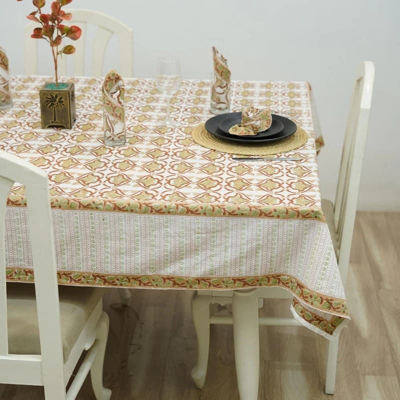 Soft interior styling printed table cloth
