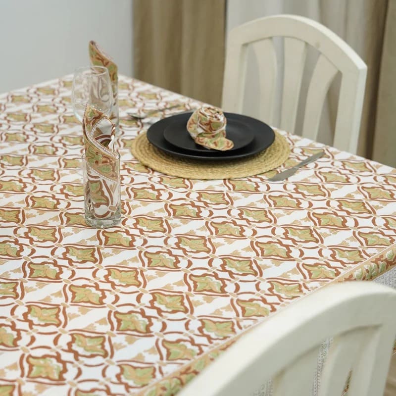 Calm decor bedroom printed table cloth theme