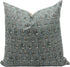 Superstar Floral Block Print Cushion Cover Sage Green Pure Linen | Indian Artisan