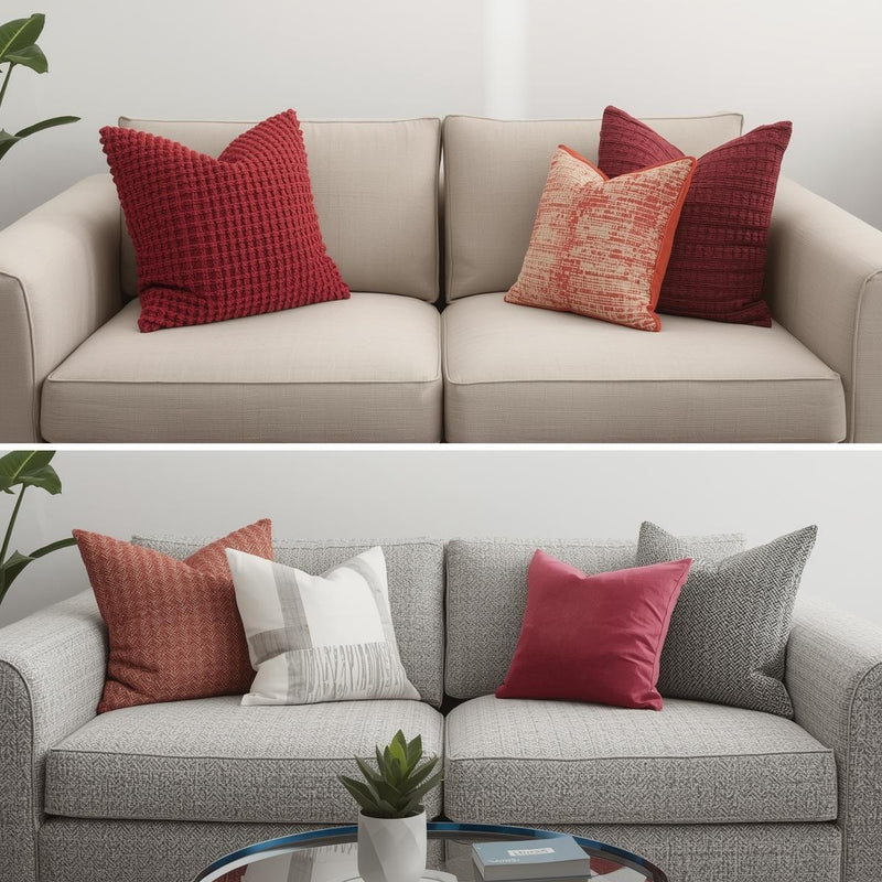 Nature to YourHome  with the Beauty of Floral Red Pillow