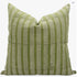 Indian Block Print Green Duck Canvas Cushion Cover - Choco Chips 