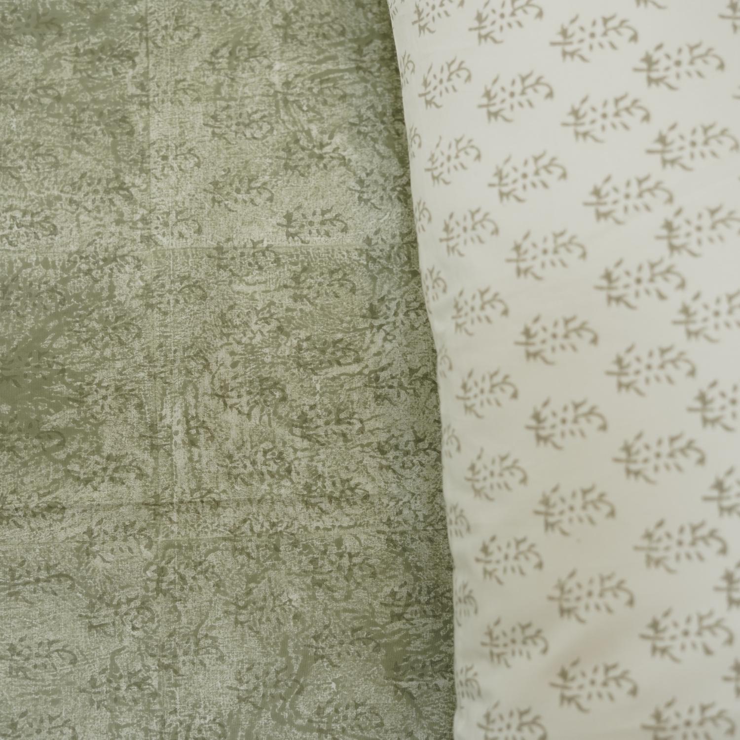 Floral bedsheets India, Artistic boho bedding,  Flat sheet with block prints, Indian boho bedding, Sustainable cotton bedspread, Farmhouse floral bedding, Floral handmade bedcover.