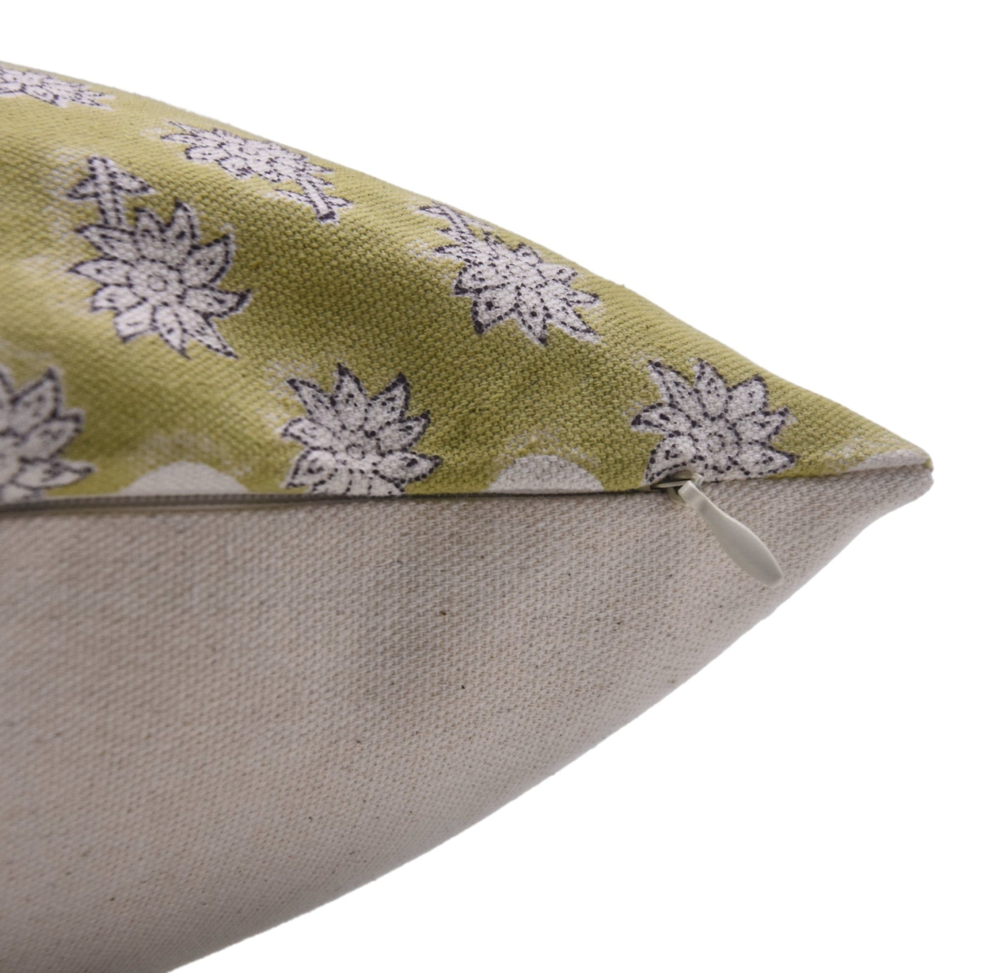 JASMINE Block Print Cotton Pillow Cover - Fabdivine