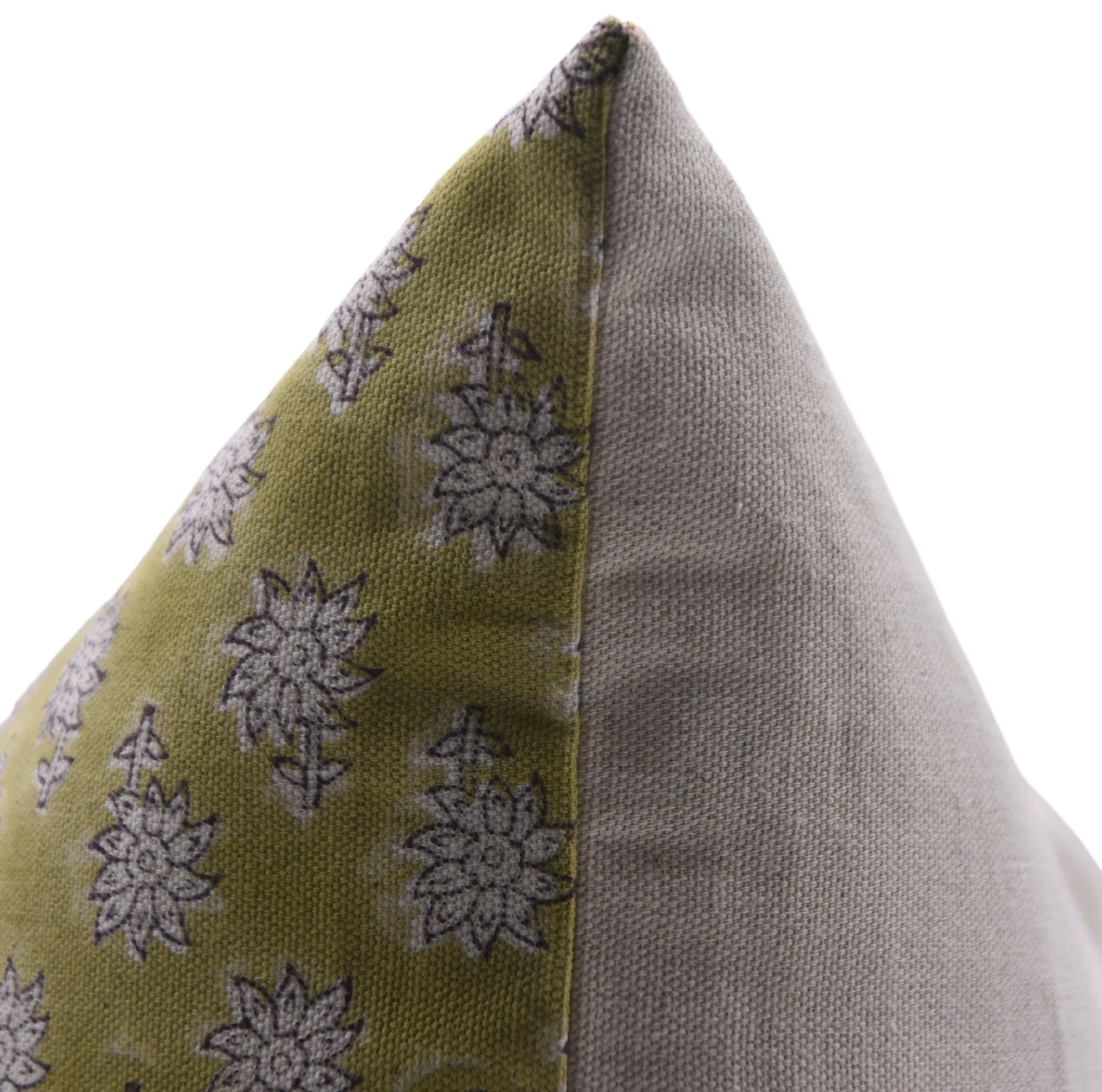 JASMINE Block Print Cotton Pillow Cover - Fabdivine