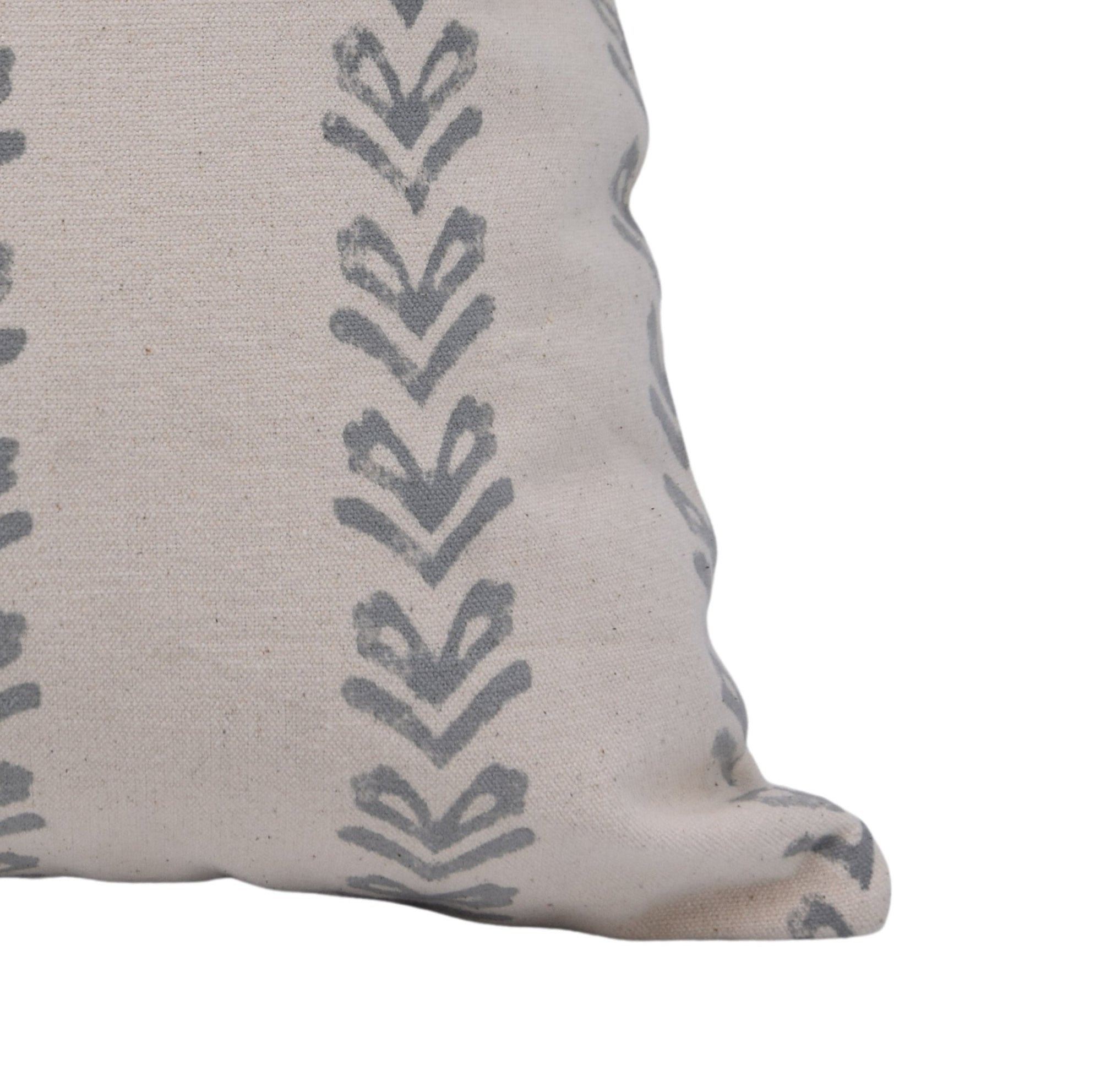 Hand Block Print duck canvas cotton designer pillow cover- TRIBAL - Fabdivine