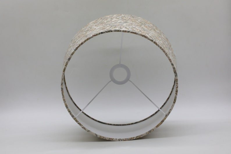 Block print drum lampshade - Qudrat - Fabdivine