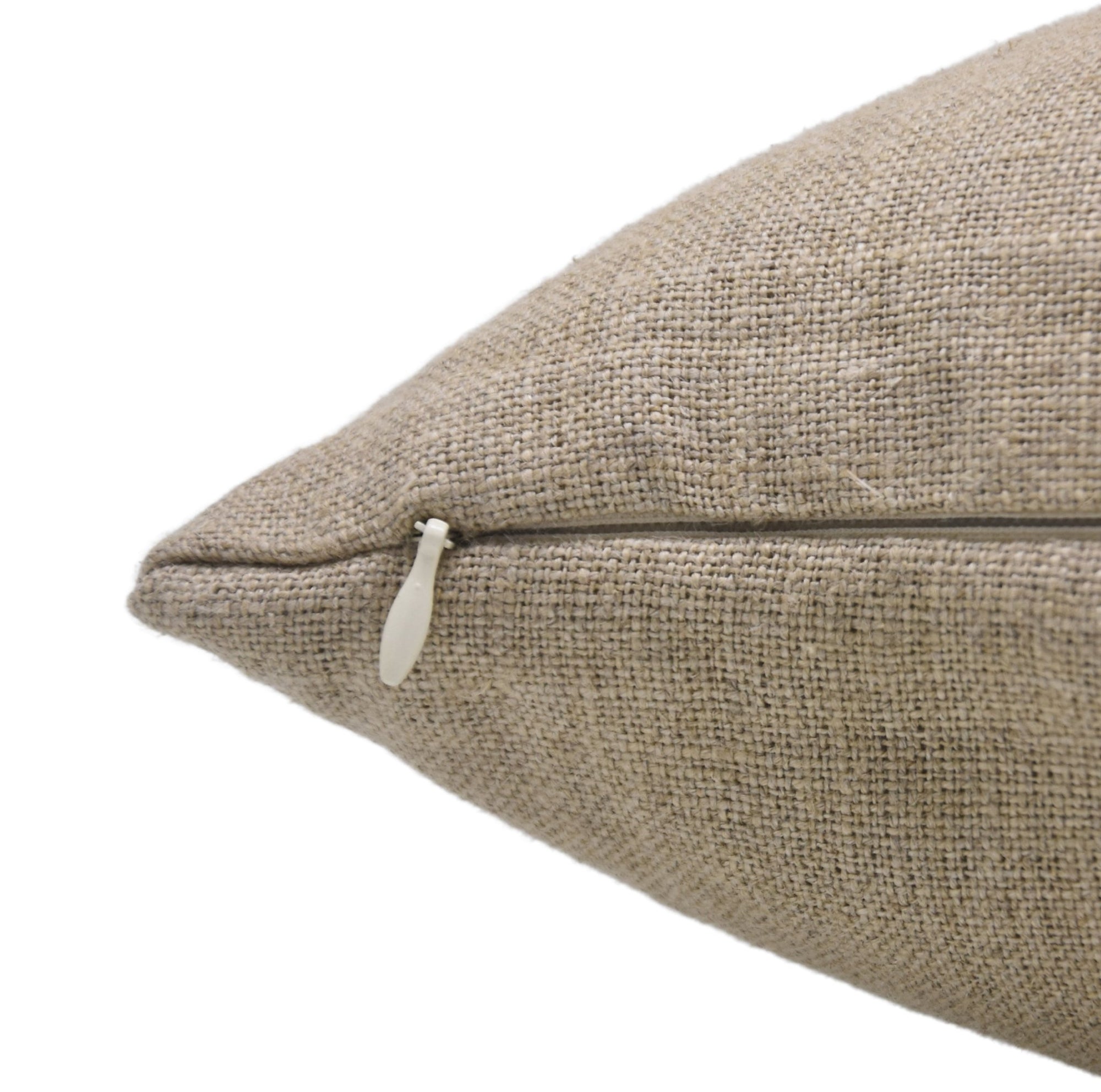 Handmade Gray Floral Linen Cover - Amitabh