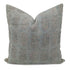 Square linen pillow cover with lumber block print - INDERDHANUSH - Fabdivine