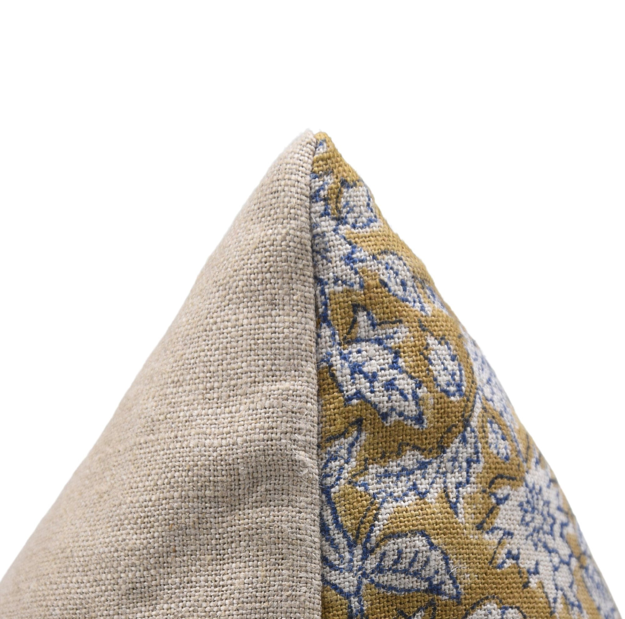 MANIKARNIKA Thick Linen block print designer boho pillow/cushion cover - Fabdivine