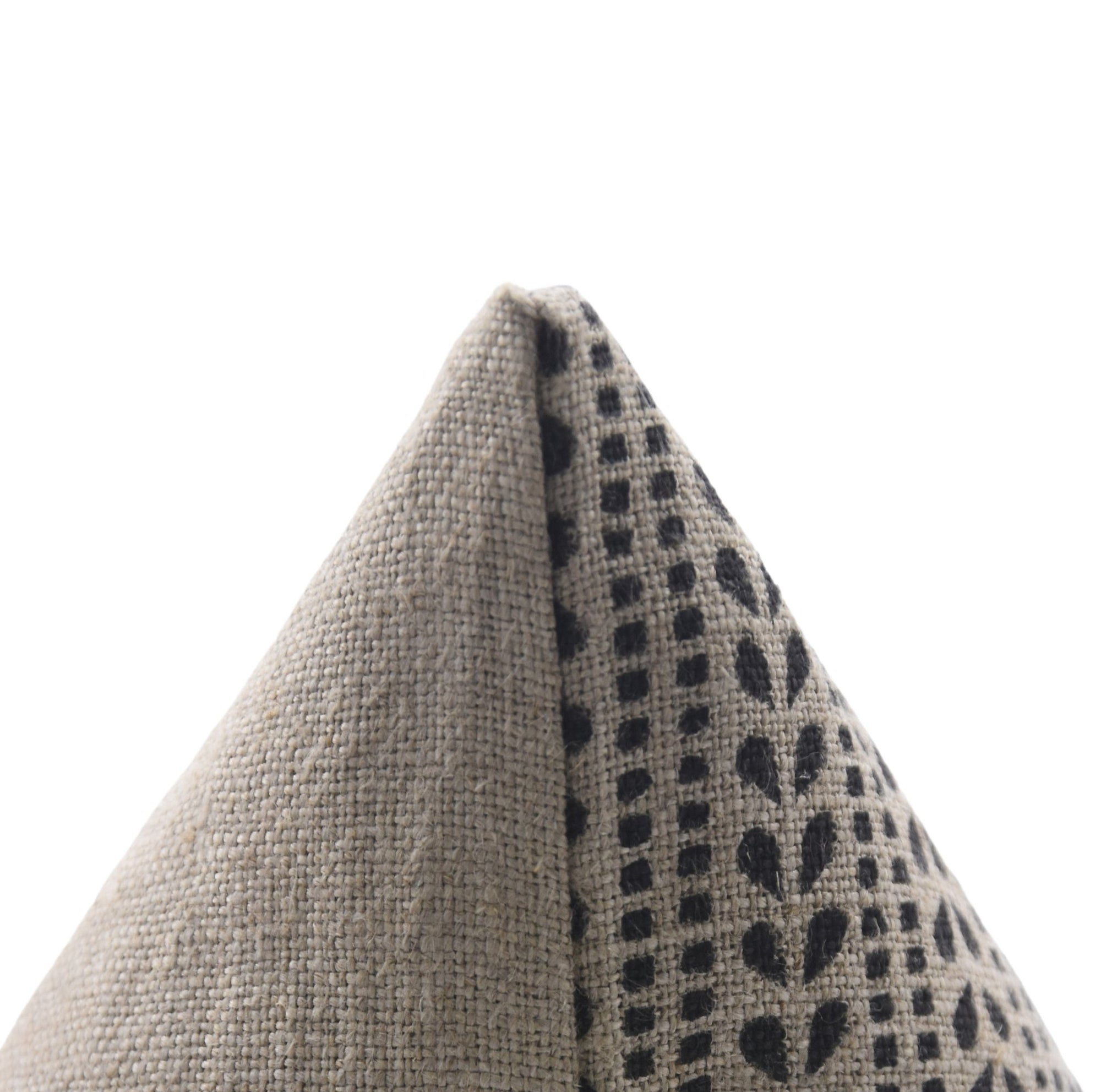 Block print Heavy Linen Pillow Cover - RATANBEL - Fabdivine