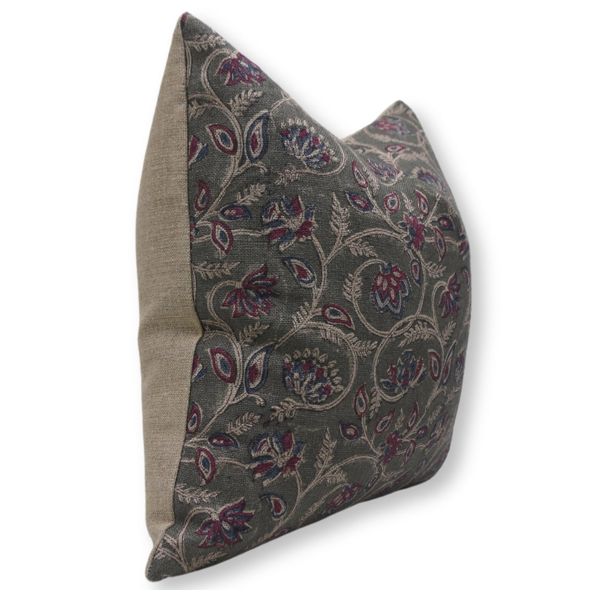 Heavy Linen Pillow Cover - SARASWATI - FABDIVINE LLC