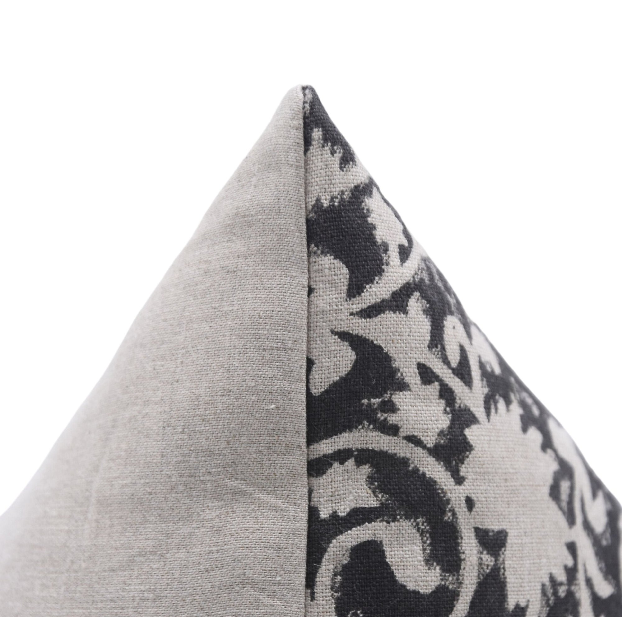Pure Linen block print designer boho pillow/cushion cover- DEVDAS - Fabdivine