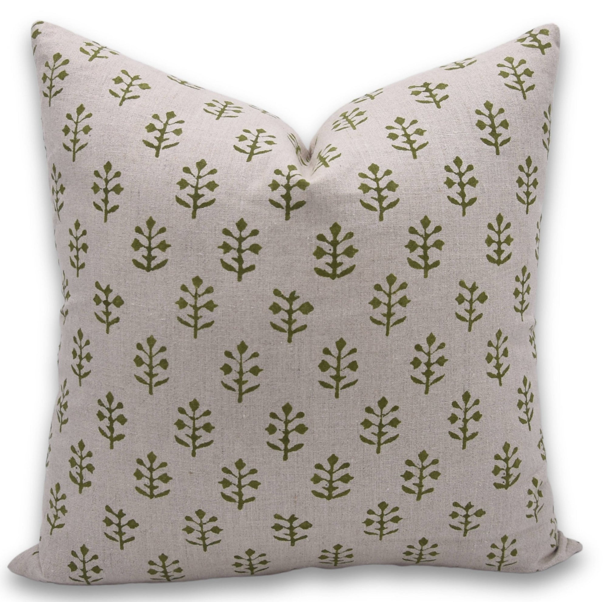 Square/Lumber block print pillow cover- pure linen- JAISALMER - Fabdivine