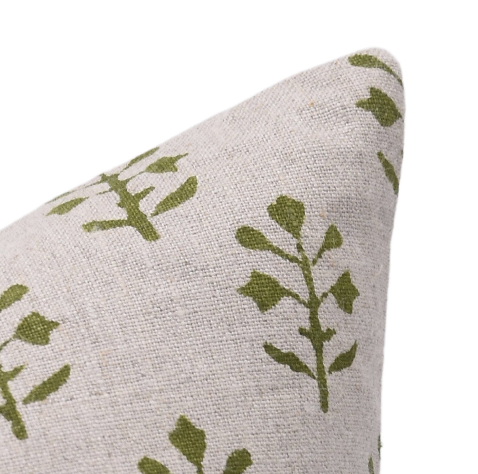Square/Lumber block print pillow cover- pure linen- JAISALMER - Fabdivine