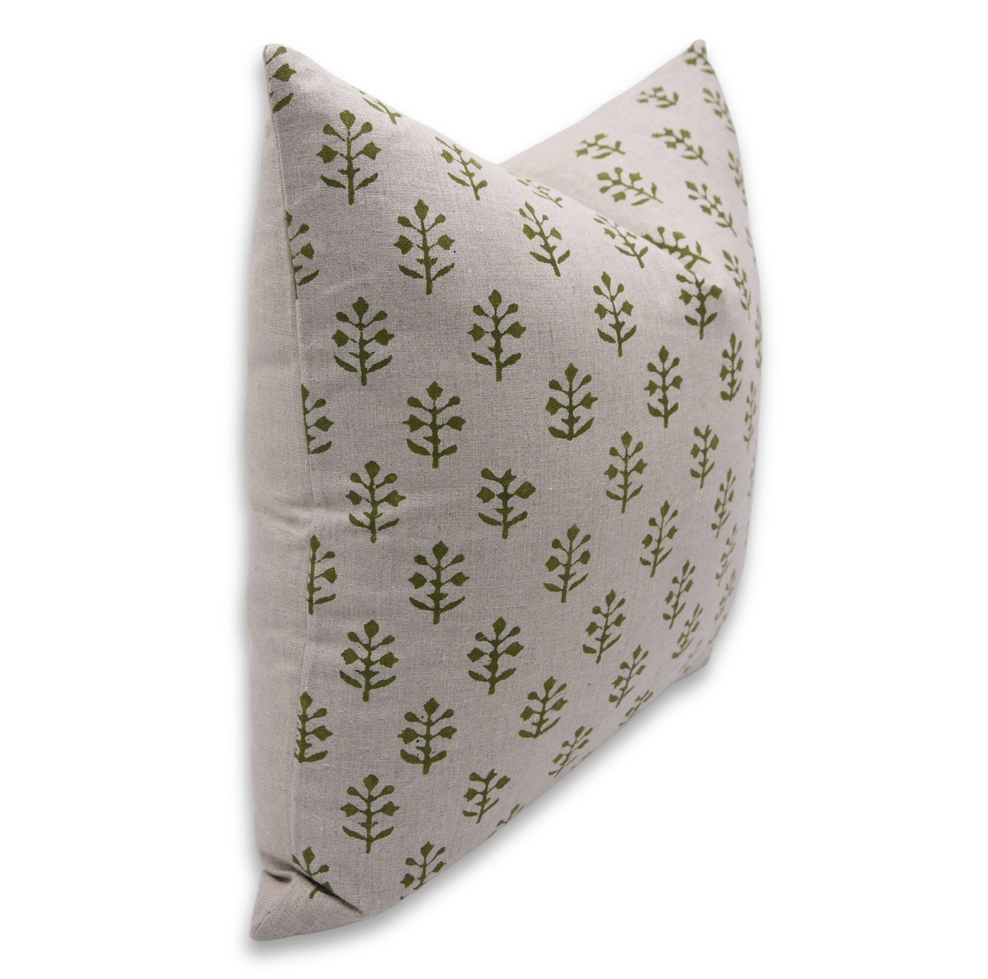 Square/Lumber block print pillow cover- pure linen- JAISALMER - Fabdivine