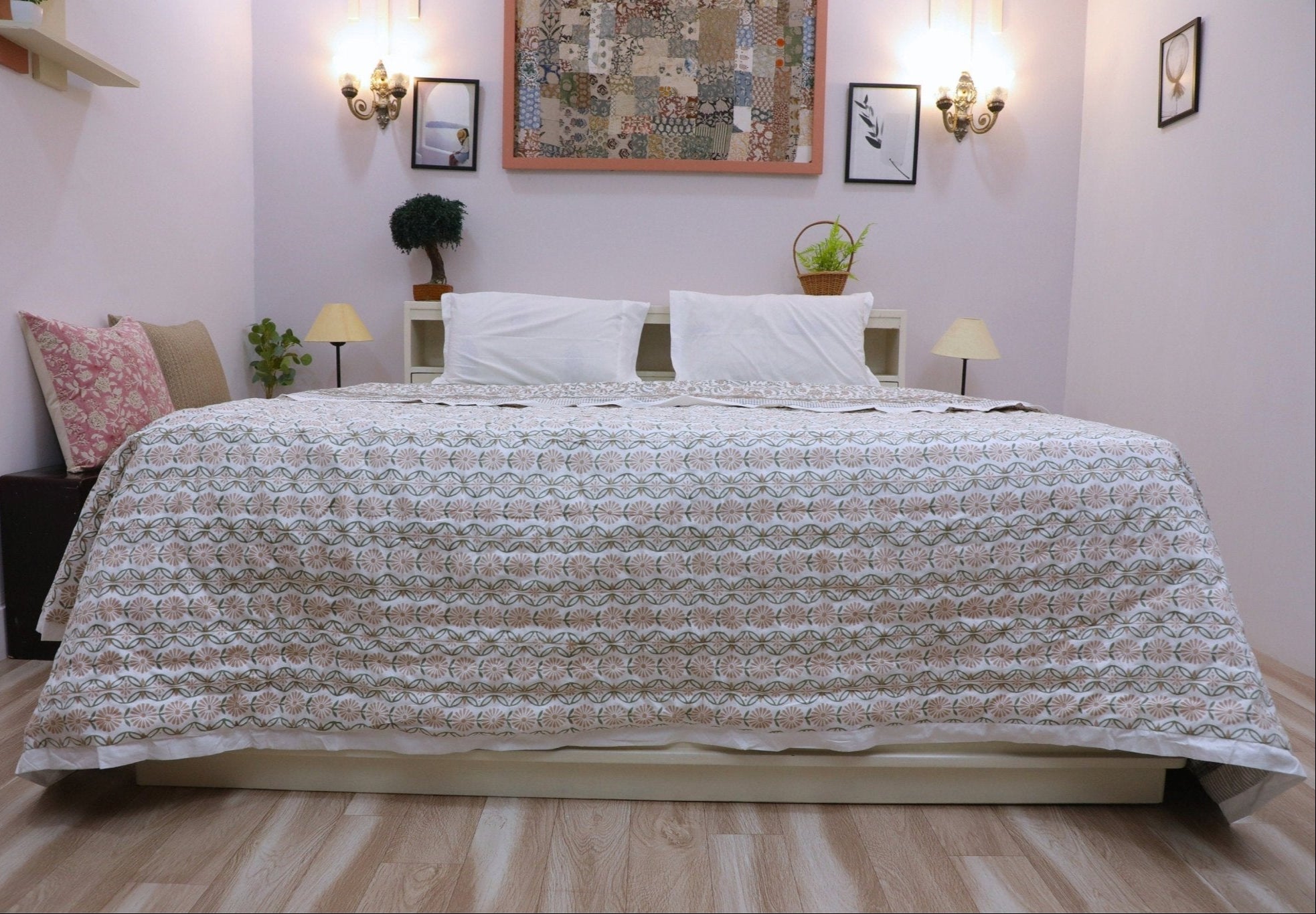 Block Printed Indian Cotton Quilts - By Fabdivine