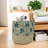 Block print basket with handmade touch