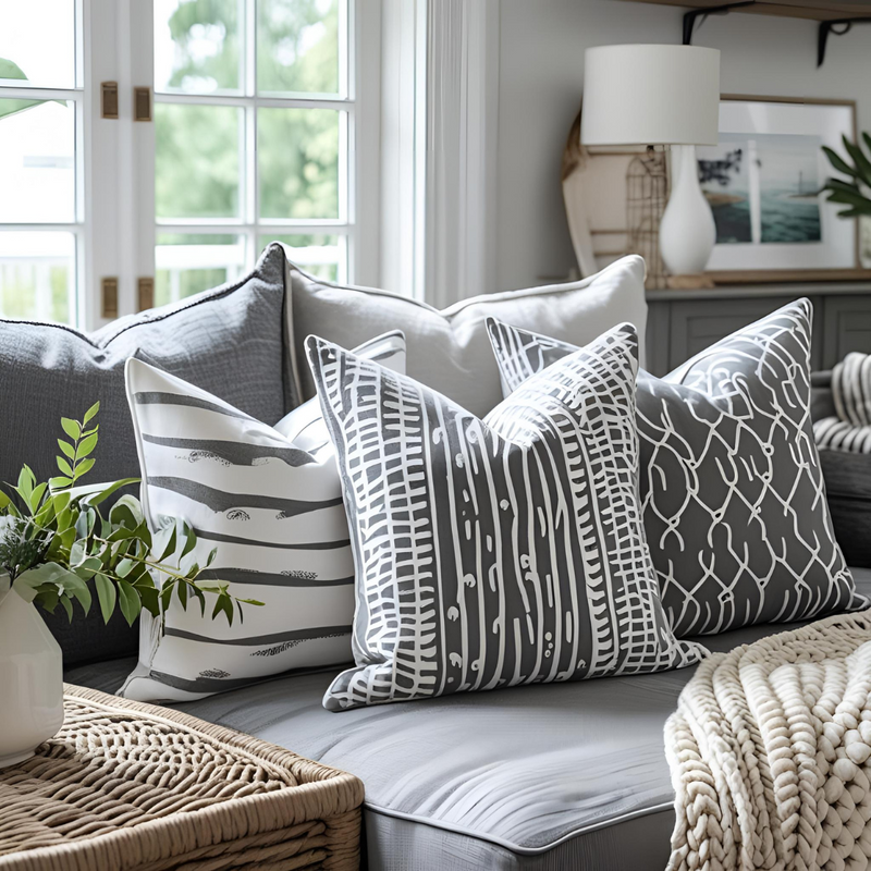 Grey Cushion Covers Designed to Elevate Your Space.