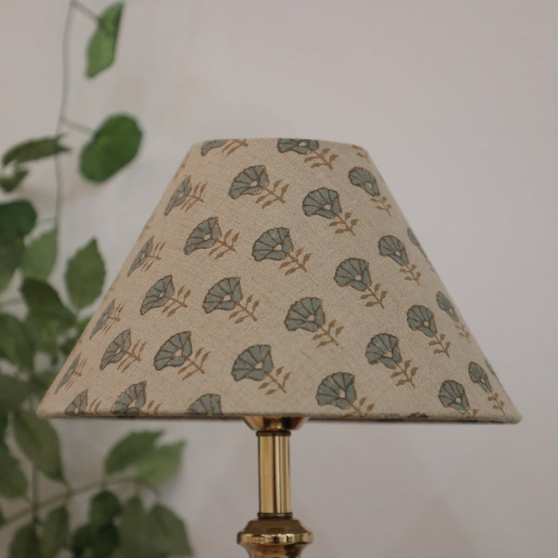 Block print cone lampshade - Kohinoor Fabdivine