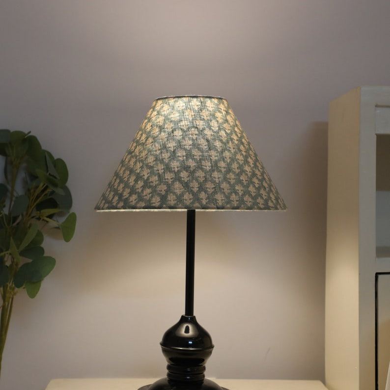 Block print cone lampshade - Pinkcity Fabdivine