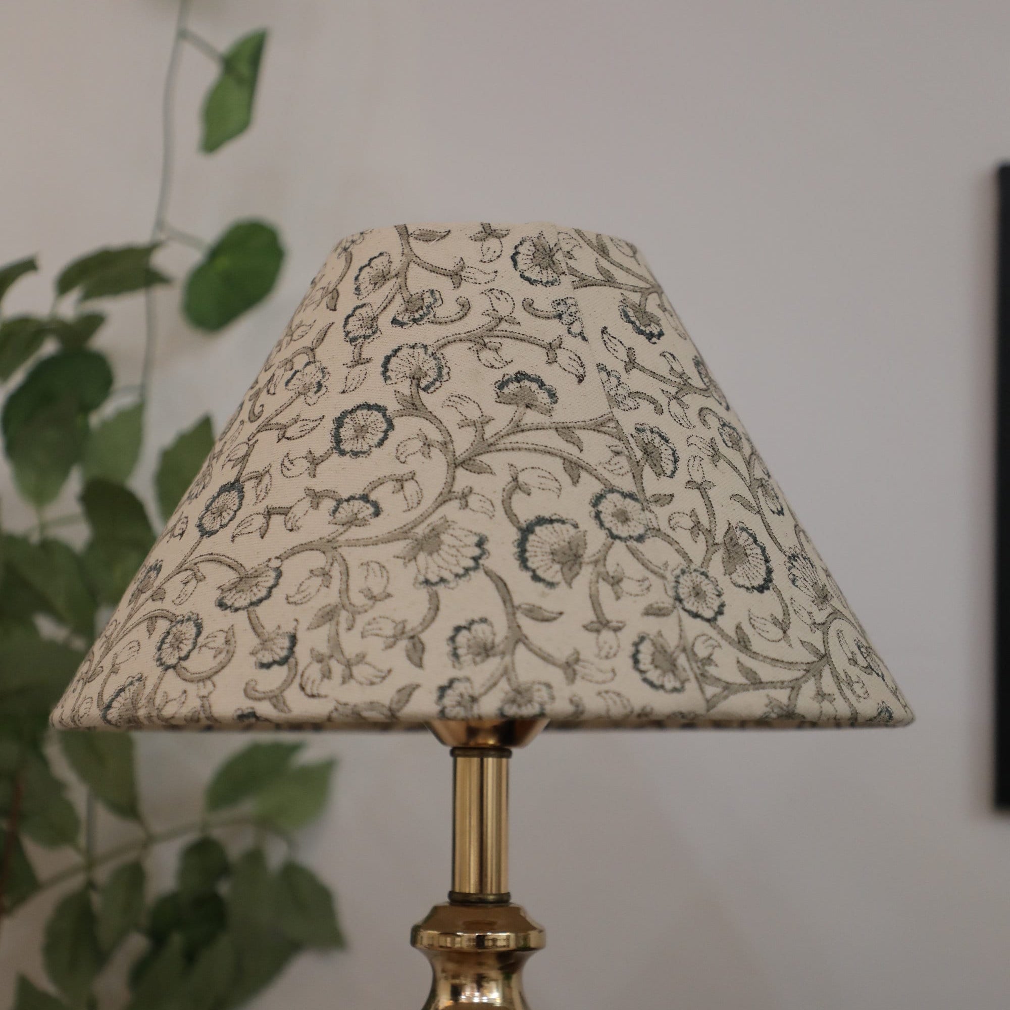 Block print lamp shades set of 2, linen fabric lamp, Coolie bedroom lampshade,  lamp for bedroom- Himachal