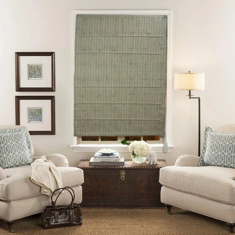Roman shade window treatment for a refined and modern look.