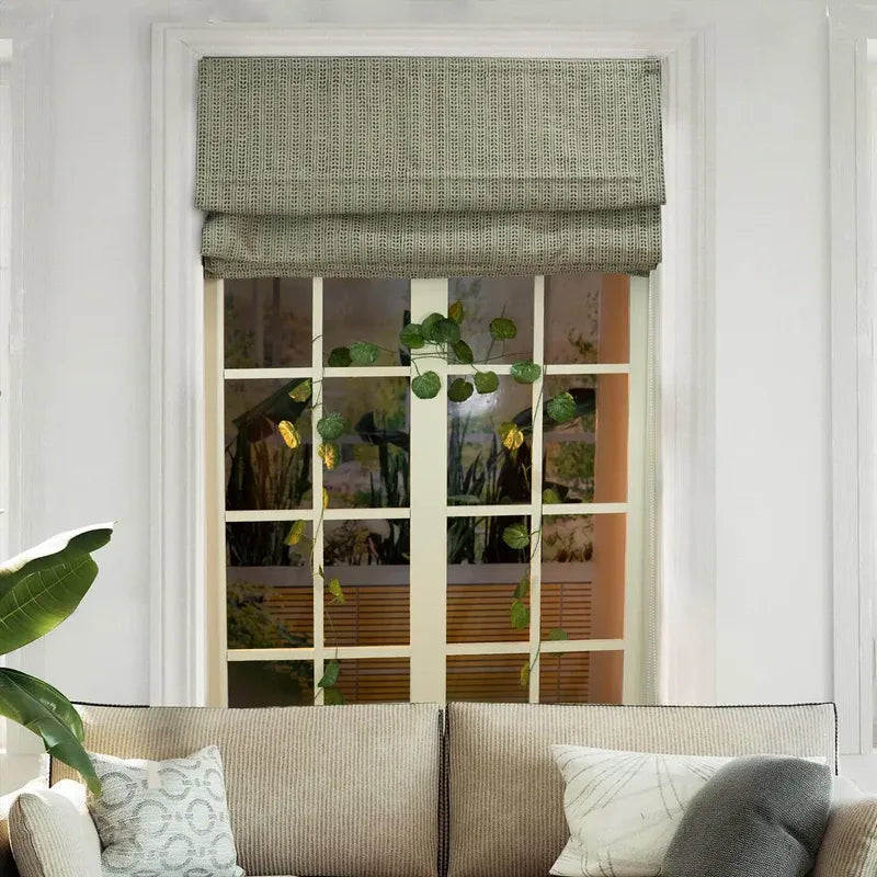 Custom roman shades designed for a perfect fit and chic finish.