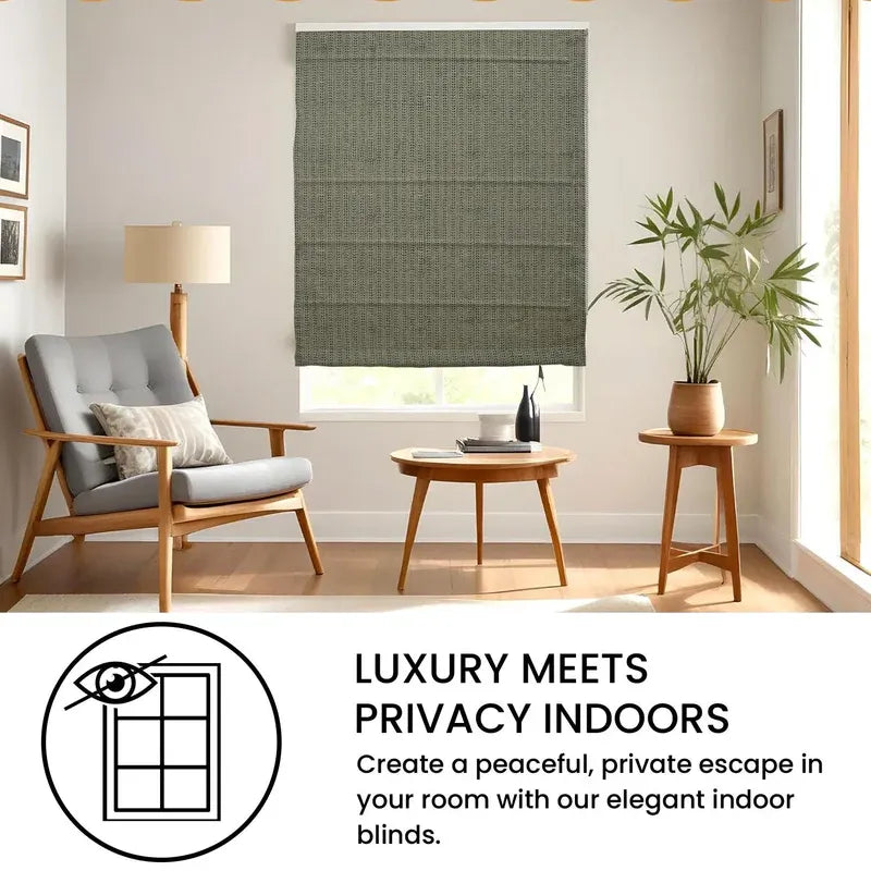 Roman shade curtains bring warmth and style to any window.