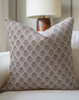 Duck Canvas Block Print Designer Boho Pillow/Cushion Covers - Bagru Buti