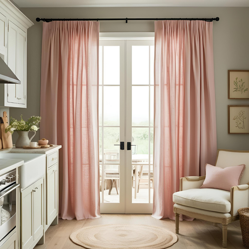 Powerful: Pink Curtains in the Home