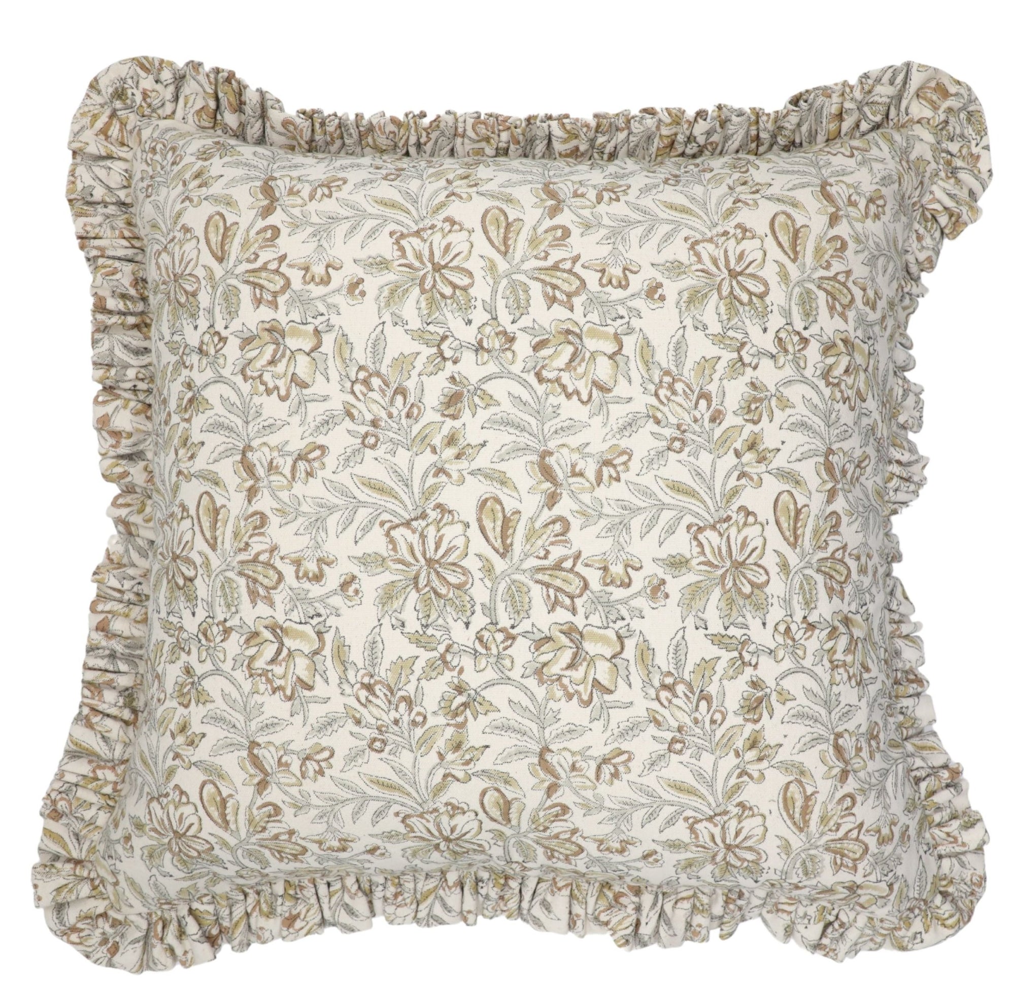 QUDRAT - Ruffle Pillow Cover - Fabdivine